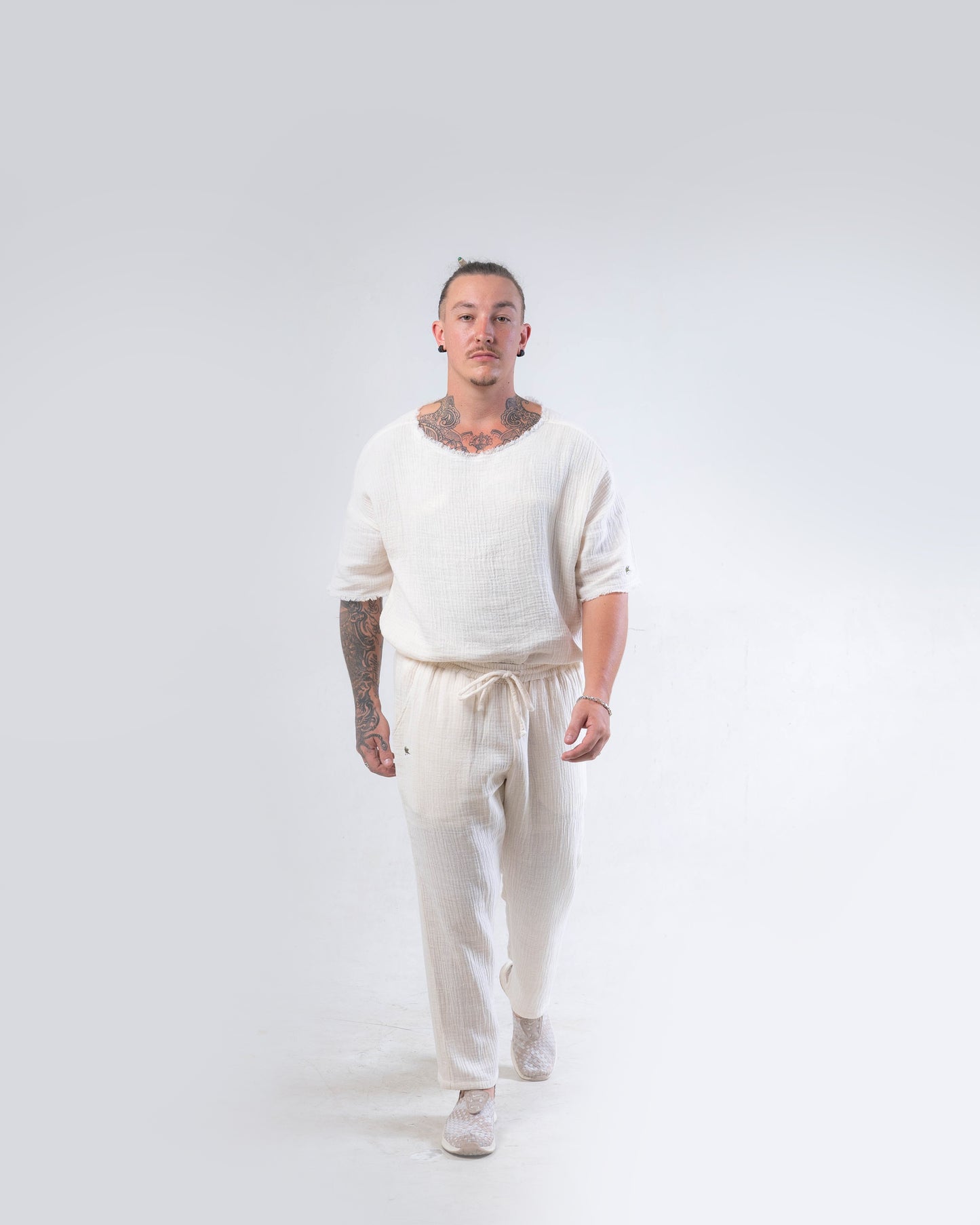 Soft Flow - Leinen-Musselin T-shirt
